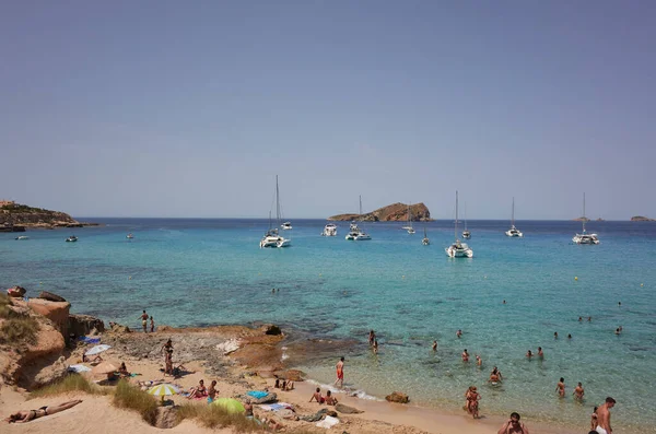 Ibiza España Junio 2022 Vista Platges Comte — Foto de Stock