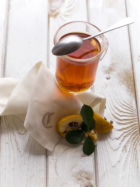 Chá com marmelo — Fotografia de Stock