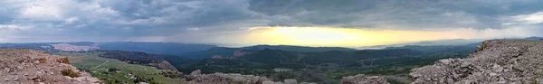Brian Head Peak Panoramatický Výhled Západ Slunce Náhorní Plošiny Markagunt — Stock fotografie