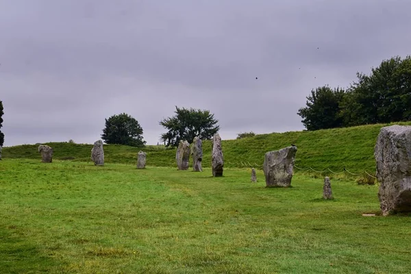 Monumento Avebury Stone Circle Henge Wiltshire Suroeste Inglaterra Uno Los — Foto de Stock