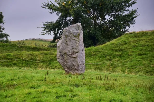Avebury Stone Circle Henge Monument Standing Wiltshire Southwest England One — Stock Photo, Image