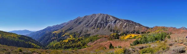 Góra Nebo Wilderness Peak 933 Stóp Jesienny Panoramiczny Widok Góry — Zdjęcie stockowe