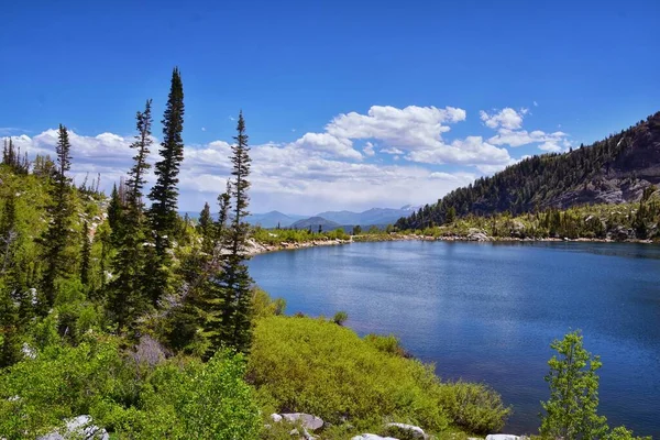 Silver Lake Flat Vistas Del Embalse Del Lago Agua Dulce — Foto de Stock