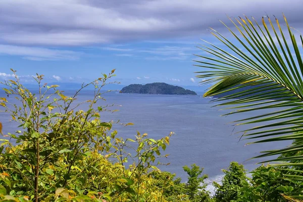 Playa Jaco Océano Ciudad Vistas Costa Rica Desde Miro Ruinas — Foto de Stock