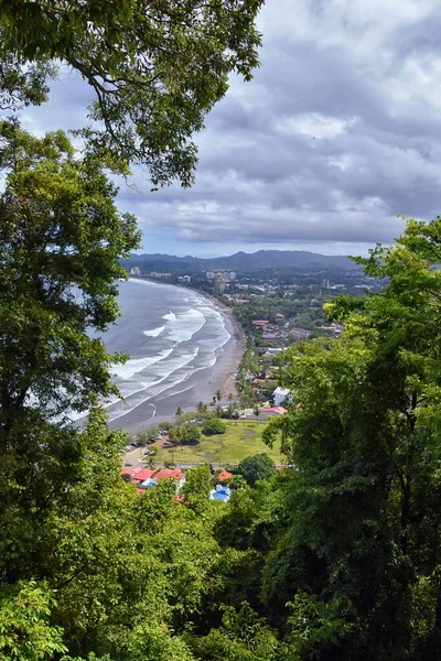 Jaco Beach Ocean City Views Costa Rica Miro Ruins Mansion — Stock Photo, Image