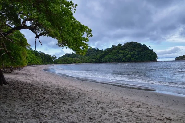 Blick Auf Den Strand Tropischen Manuel Antonio Nationalpark Costa Rica — Stockfoto