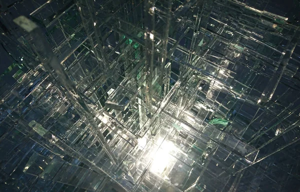 Yazdırma için arkaplan olarak yapılandırılmış grafik arkaplan, farklı renklerdeki cam kristaller