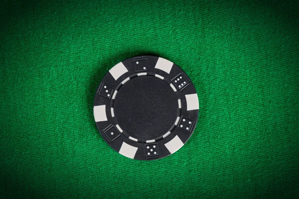 Yeşil tablo makro siyah poker chip