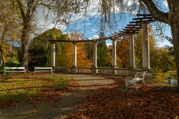 Marianske Lazne Marienbad Parque Termal Centro Ciudad República Checa Europa — Foto de Stock