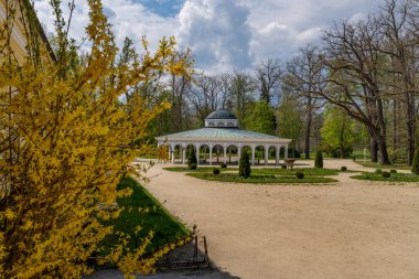 Pavilion soğuk maden suyu bahar Luisa küçük Batı bohem spa Town Frantiskovy Lazne (Franzensbad) - Çek Cumhuriyeti (bölge Karlovy Vary)