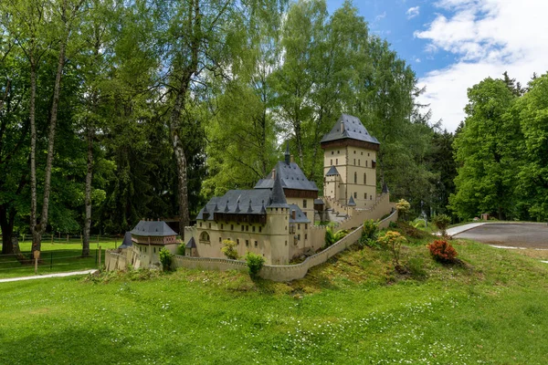 Marianske Lazne Repubblica Ceca Maggio 2022 Boheminium Miniature Park Dominante — Foto Stock