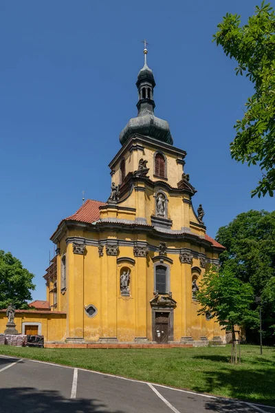 Baroque Church Peter Paul Peruc Louny Czech Republic Europe — Stock Photo, Image