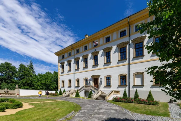 Remains of the castle Rabstejn nad Strelou, built next to the castle. In the area of the former castle there is now a chateau, a Servite monastery and a church.