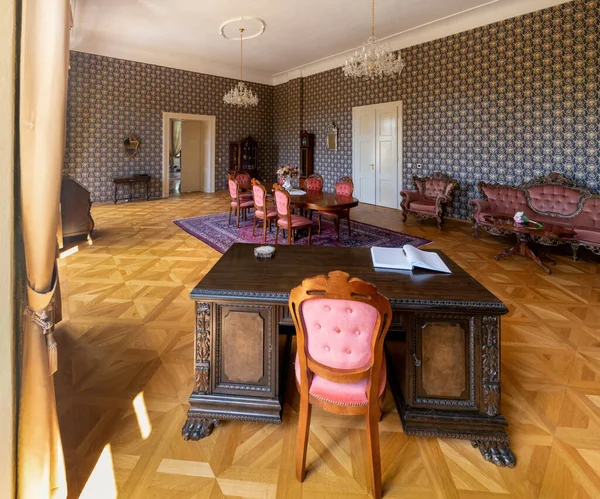 Rabstejn nad Strelou, Czech Republic - July 17, 2022: Interior of the chateau in Rabstejn nad Strelou