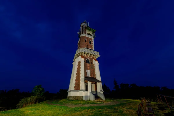 Schiller Lookout Tower Tower Visible Afar Stands Hill Village Kryry — Zdjęcie stockowe