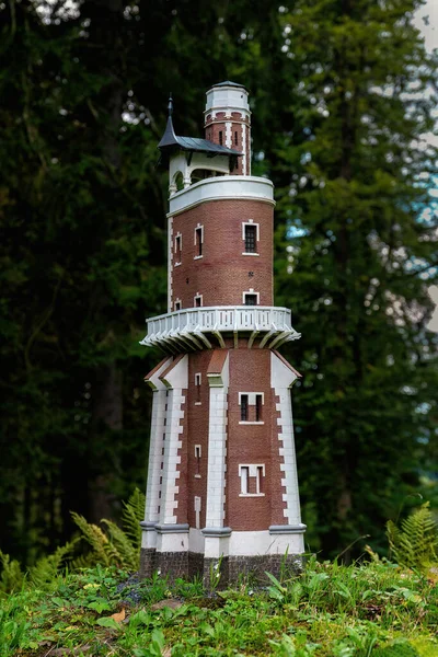 Mariańskie Łaźnie Czechy Maja 2022 Czeski Park Miniatur Miniatura Wieży — Zdjęcie stockowe