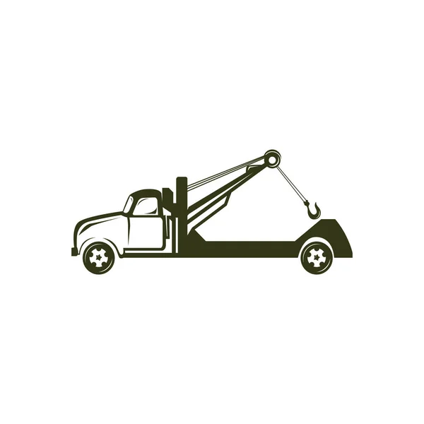 Tow Towing Truck Service Logo Template Vector Simple Logo Eps — Stockový vektor