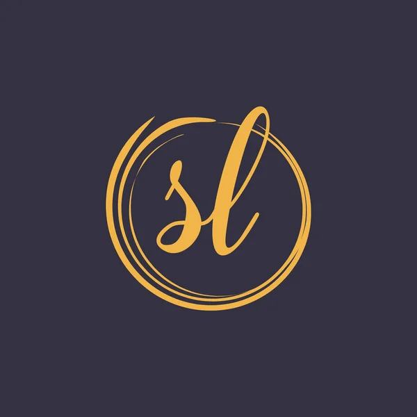 Vector Luxury Style Letter Logo Monogram Alphabet Vector Illustration Eps —  Vetores de Stock
