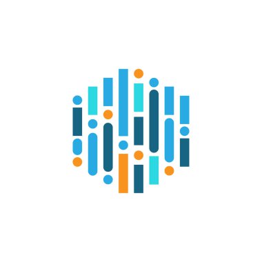 Hat devresi olan altıgen teknoloji logosu. Yaratıcı altıgen teknoloji logo tasarımı vektör görüntüsü