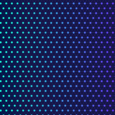 Polygonal abstract vector with gradient as social network for geometric background or pattern