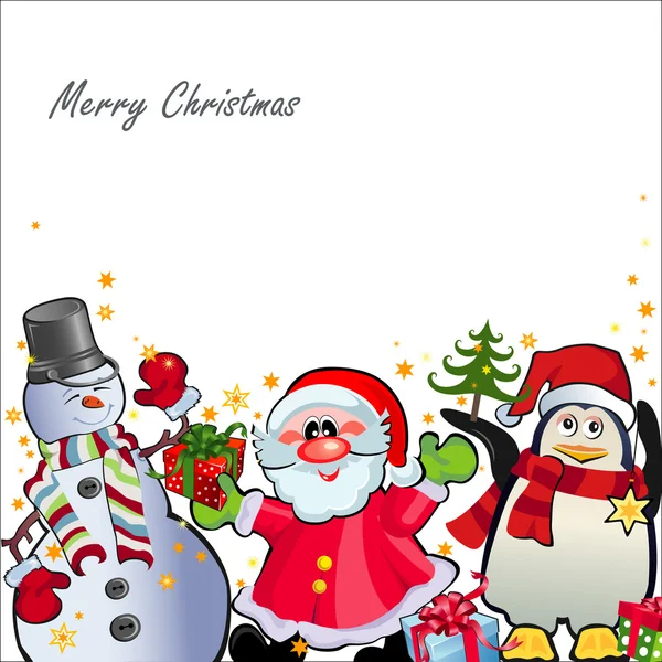 Karácsonyi kártya Jogdíjmentes Stock Illusztrációk
