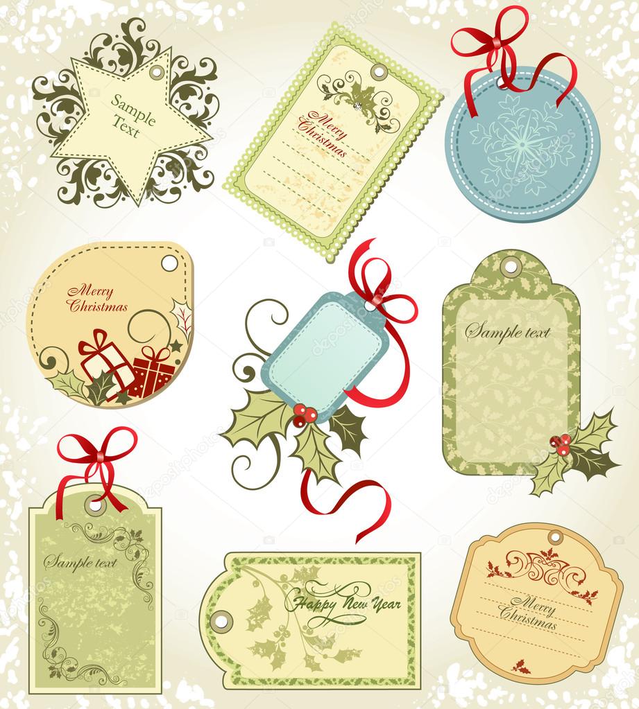 Christmas labels