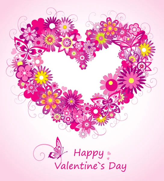 Valentine`s day card — Stock Vector