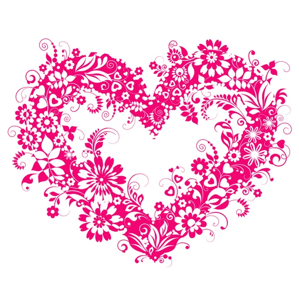 Flower heart — Stock Vector