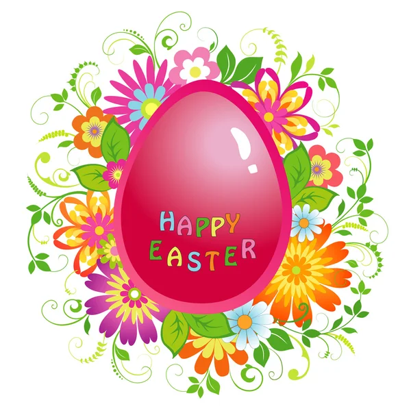 Easter background with egg — Stock Vector