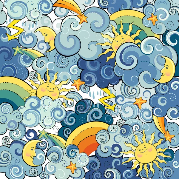 arka plan bulutlar ile