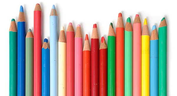 Crayons de couleur non affûtés — Photo