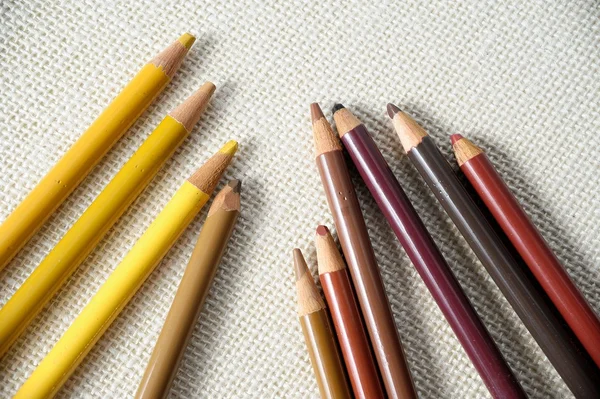 Unsharpened kleur potloden — Stockfoto