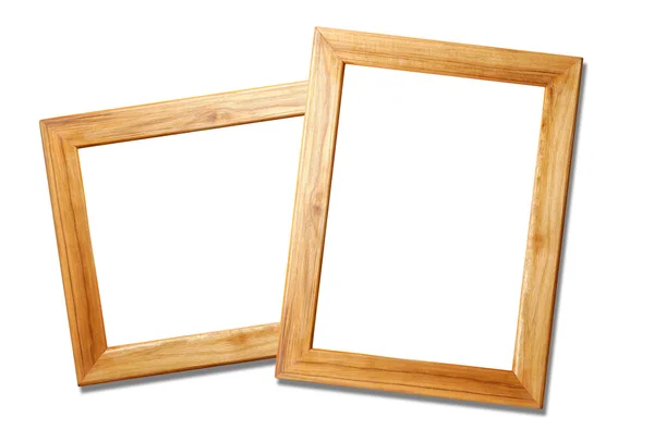 Twee houten afbeeldingsframes — Stockfoto