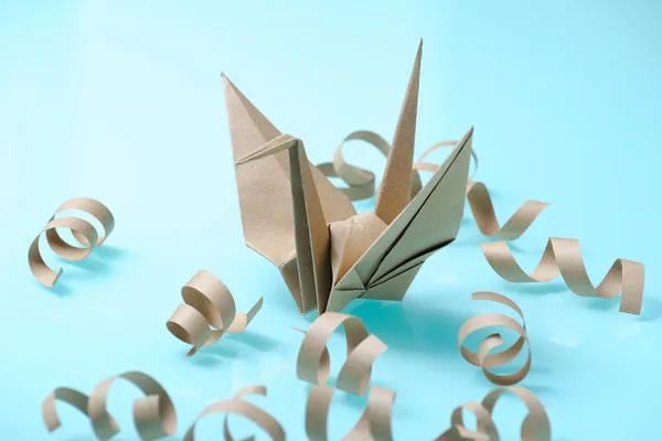 Origami bird — Stock Photo, Image