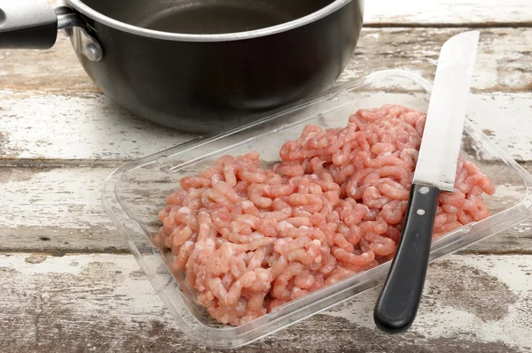 Minced pork — Stock Photo, Image