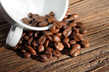 Kavrulmuş kahve çekirdeği.