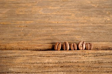 Kavrulmuş kahve çekirdeği.