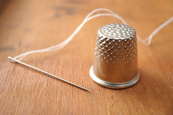 Needle with thread — Stock Photo, Image