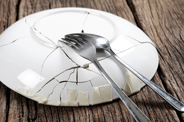 broken plate