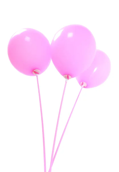 粉红色的气球 — 图库照片