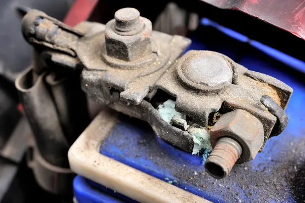 Battery car terminal — Stock Photo, Image