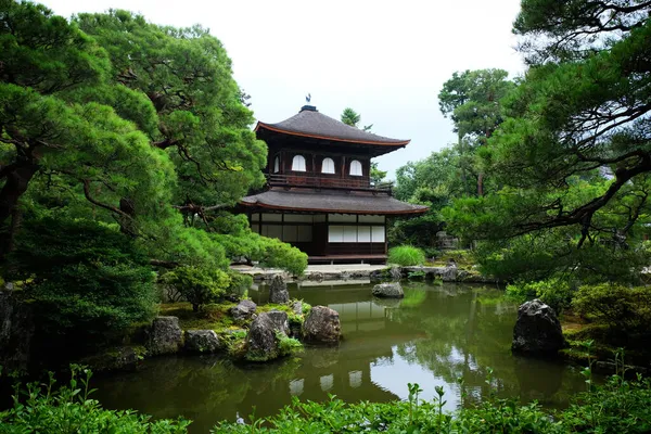 Kannonden Jisho Communément Appelé Pavillon Argent Ginkaku Temple Bouddhiste Zen — Photo