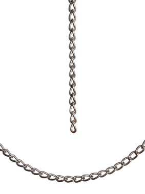 stainless steel chain isolated over white background