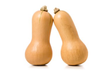 Beyaz arka planda izole edilmiş taze tereyağlı ezme