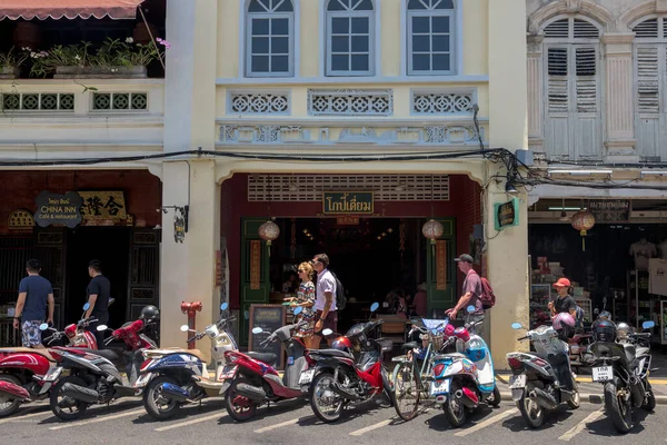 Phuket Thailand Nisan 2018 Sino Portekiz Tarzında Eski Binası Olan — Stok fotoğraf