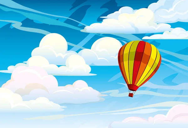 Röd luftballong — Stock vektor