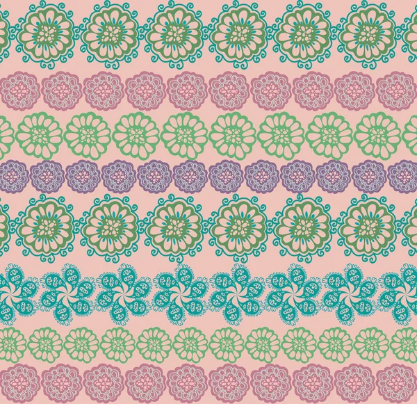 花の華やかなパターン — ストックベクタ