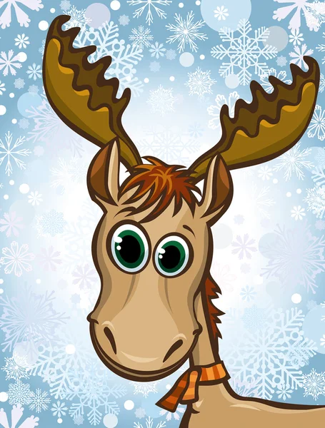 Kreslený elk. — Stockový vektor