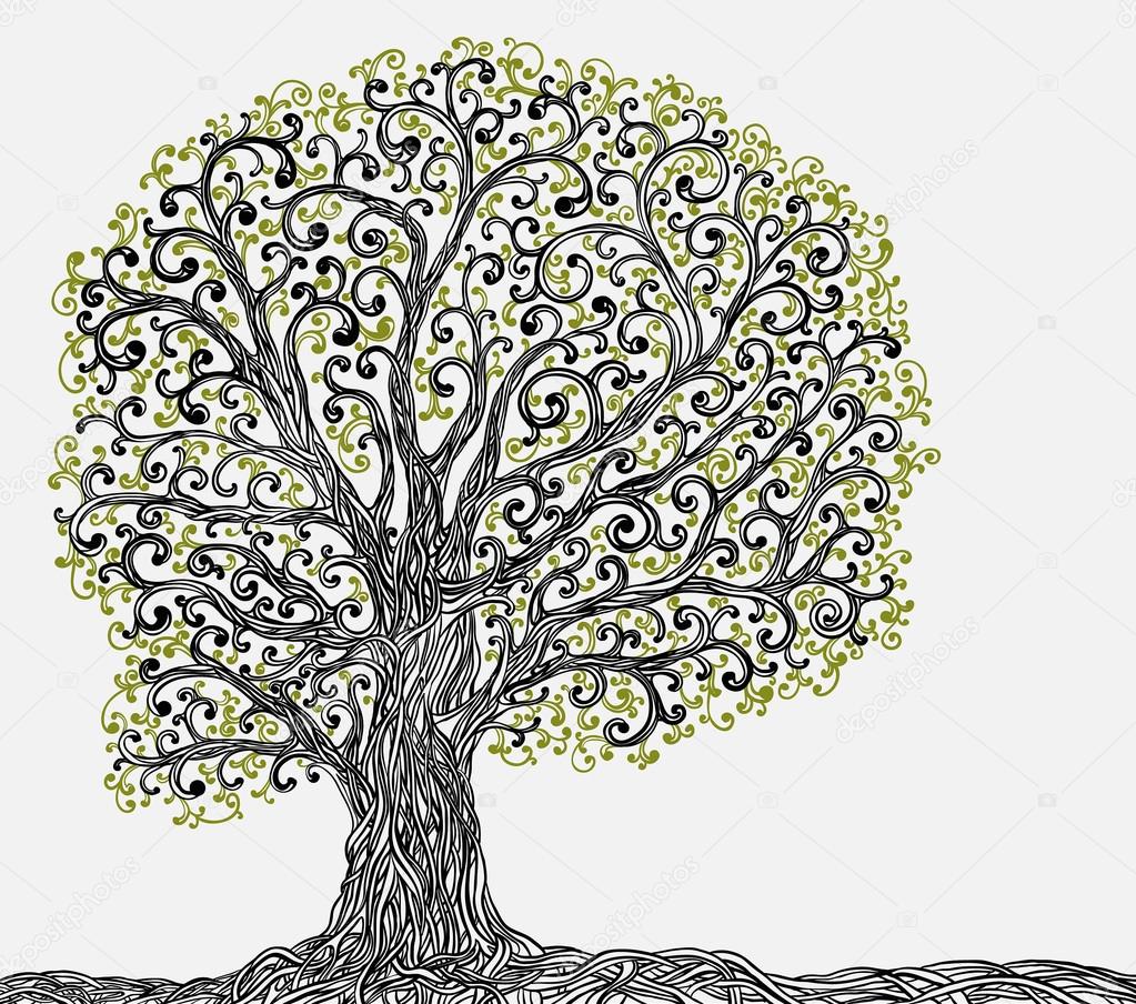 Spring graphic tree