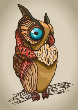 karikatür baykuş